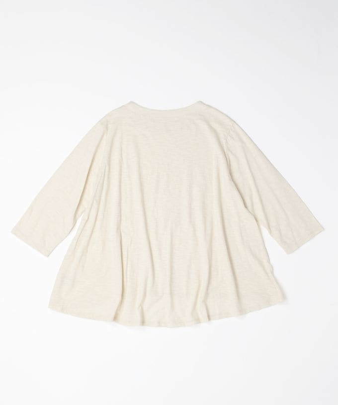 アナントップ七分袖　シンプルなAライントップス