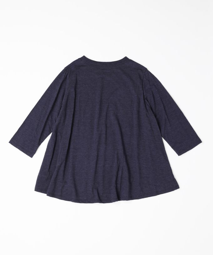 アナントップ七分袖　シンプルなAライントップス