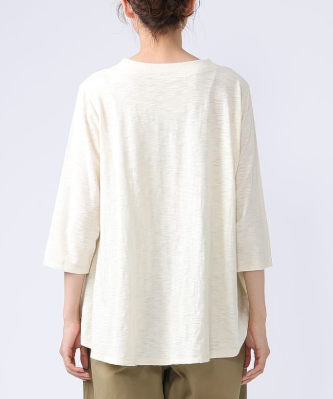 アナントップ七分袖　シンプルなAライントップス