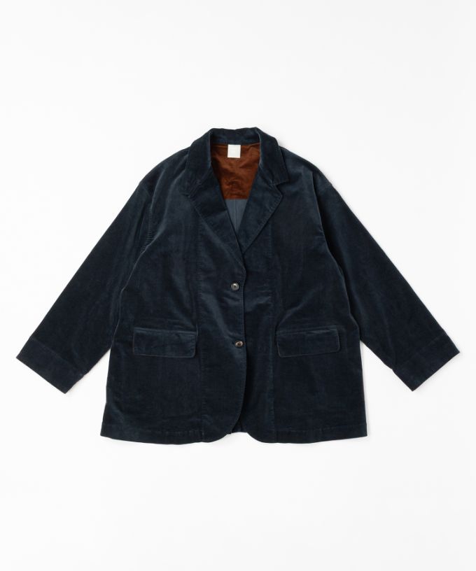 クラリス　細コーデュロイ素材のオーバーサイズジャケット