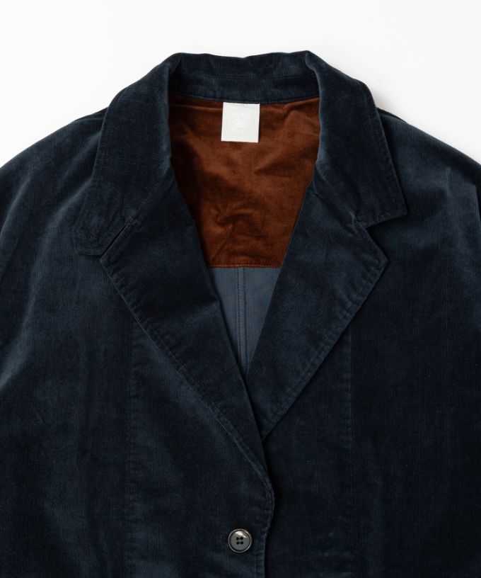 クラリス　細コーデュロイ素材のオーバーサイズジャケット