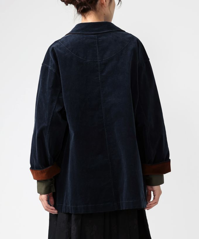 クラリス　細コーデュロイ素材のオーバーサイズジャケット