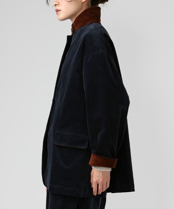 クラリス　細コーデュロイ素材のオーバーサイズジャケット