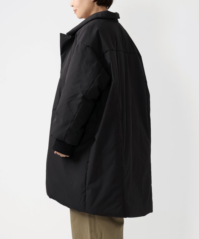 モルガコート　中綿入り立ち襟コート　