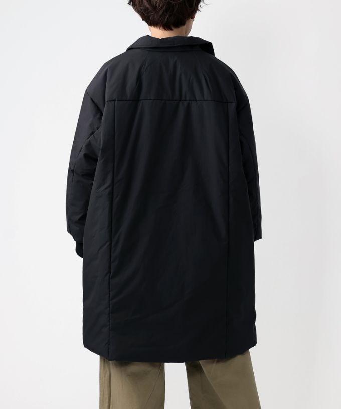 モルガコート　中綿入り立ち襟コート　