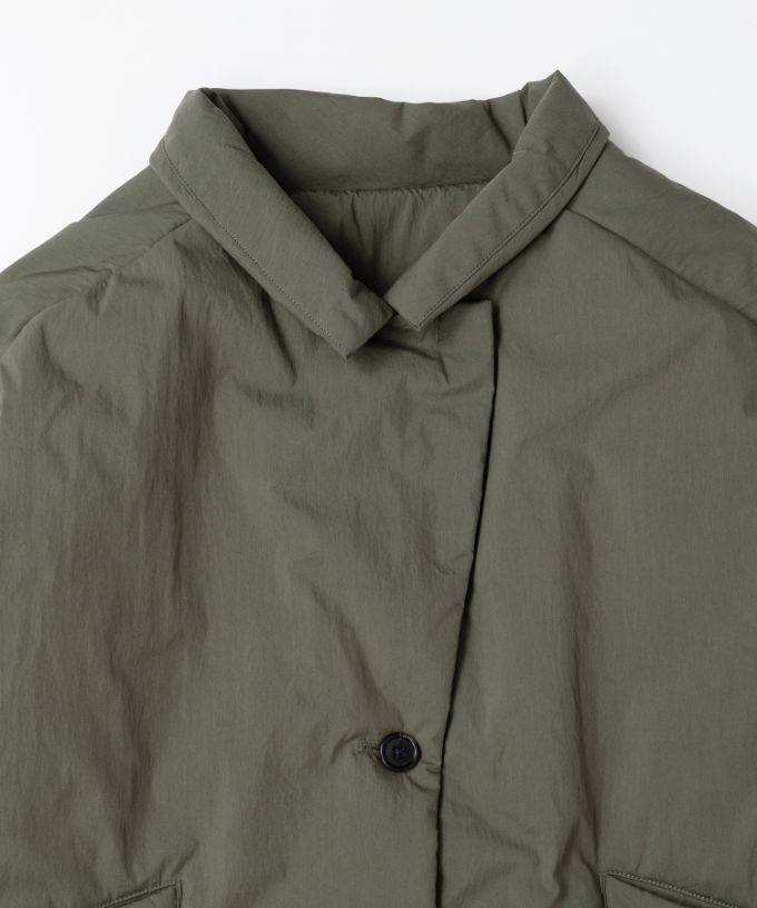 モルガコート　中綿入り立ち襟コート　