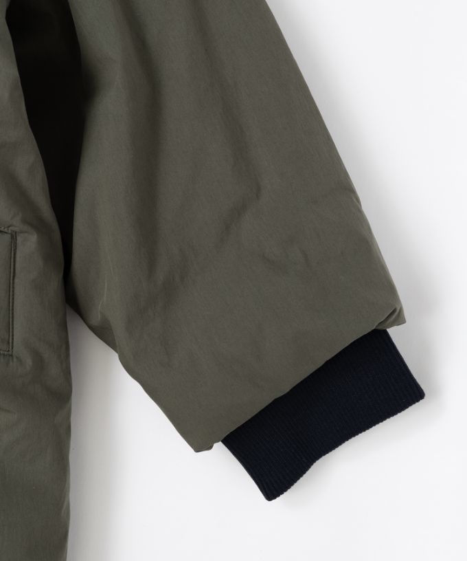 モルガコート　中綿入り立ち襟コート　