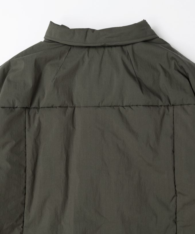 モルガコート　中綿入り立ち襟コート　