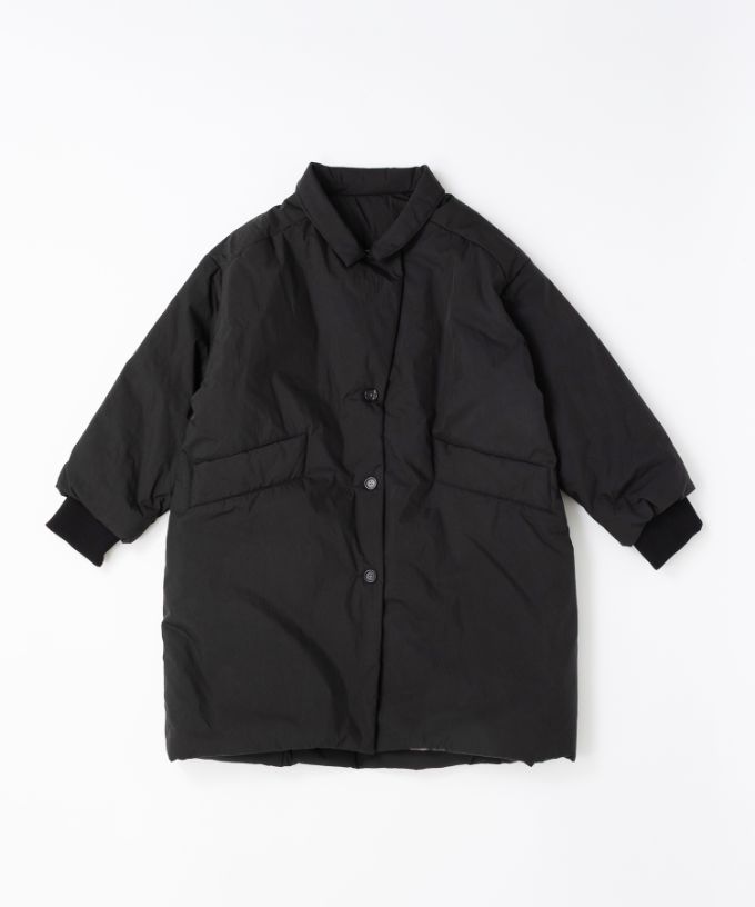 モルガコート　中綿入り立ち襟コート　