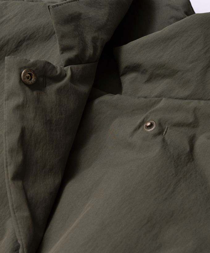 モルガコート　中綿入り立ち襟コート　