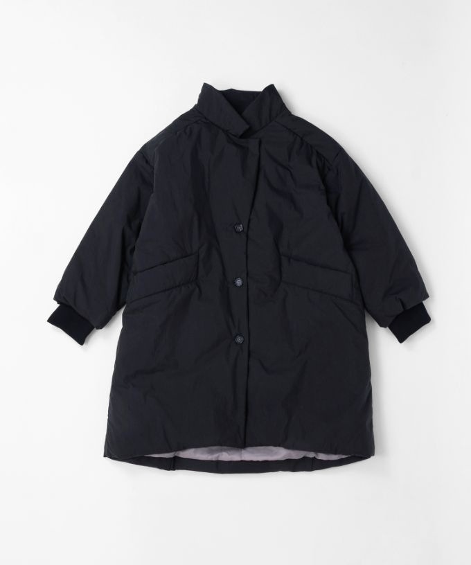 モルガコート　中綿入り立ち襟コート　