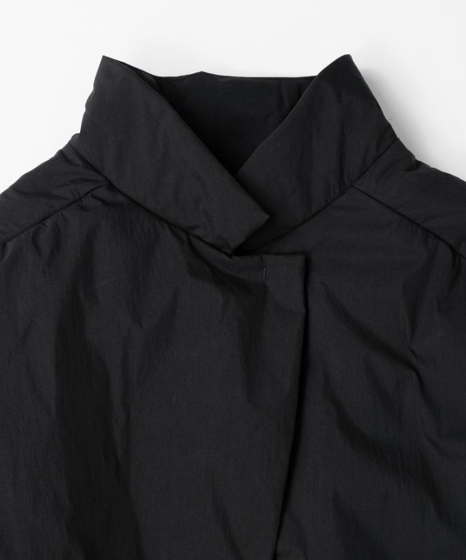 モルガコート　中綿入り立ち襟コート　