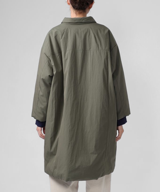 モルガコート　中綿入り立ち襟コート　