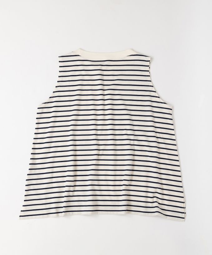 アイリストップ・C　Aラインのボーダーノースリーブ