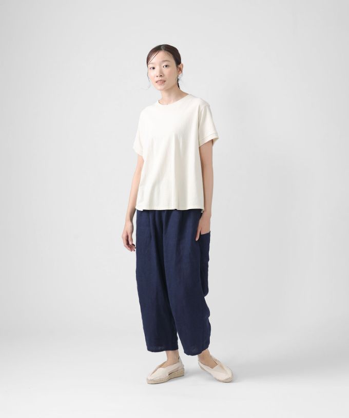 ピノトップ　強撚天竺コットンのシンプルT