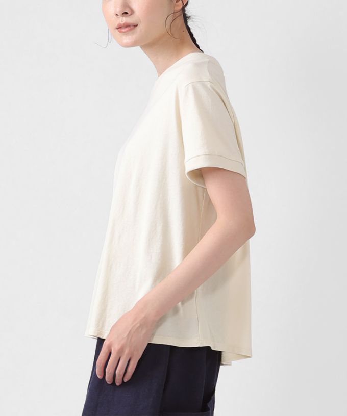 ピノトップ　強撚天竺コットンのシンプルT