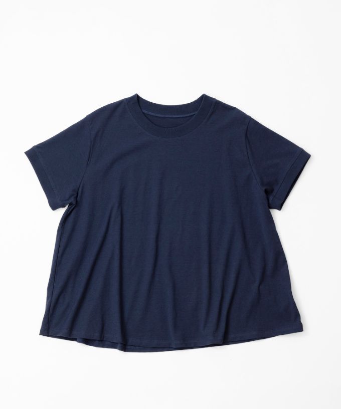 ピノトップ　強撚天竺コットンのシンプルT