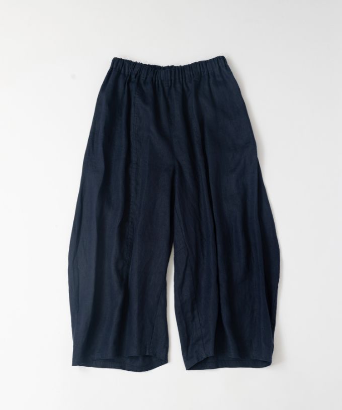 ラッカーパンツ麻・B リネンのコクーンシルエットパンツ/ITEM,PANTS  