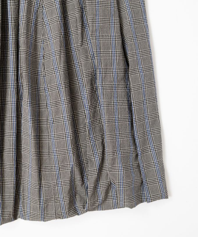 トレズスカート・グレン　オリジナルグレンチェックのコクーンシルエット