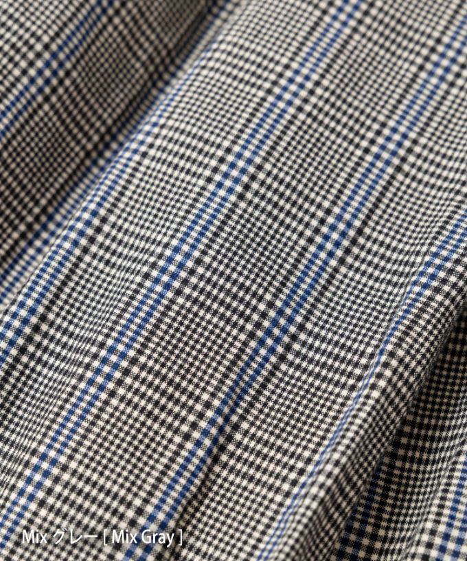 トレズスカート・グレン　オリジナルグレンチェックのコクーンシルエット