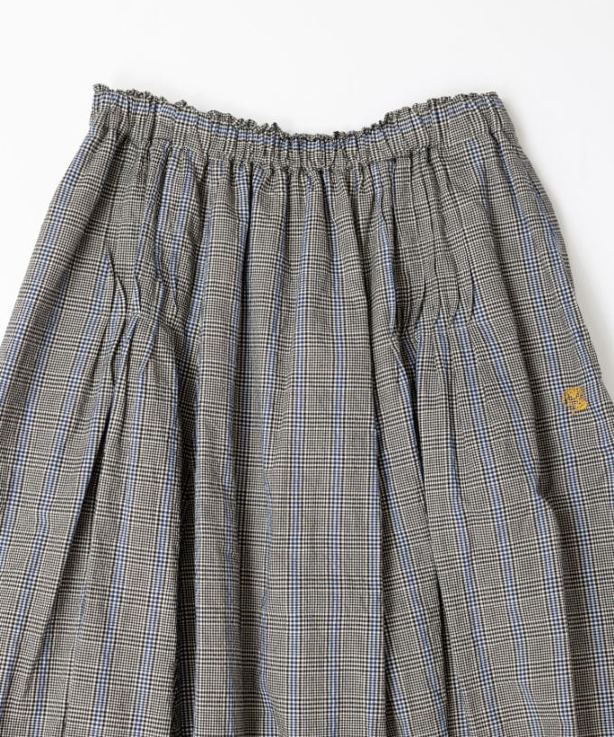 トレズスカート・グレン　オリジナルグレンチェックのコクーンシルエット