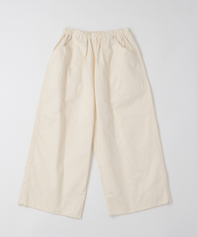 グミパンツ・B　チノ素材のクロップドワイドパンツ