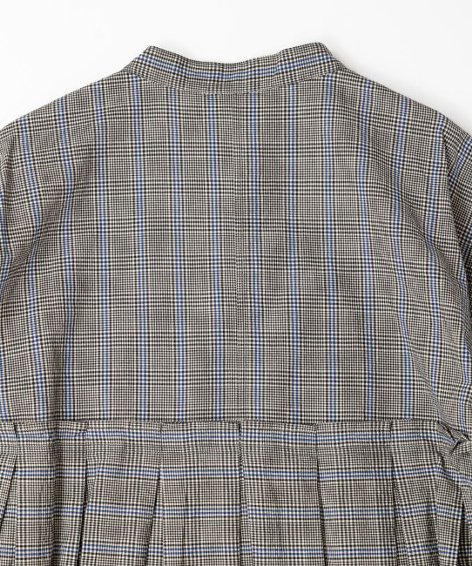 アンジェ・グレン　オリジナルグレンチェックの後ろタックブラウス