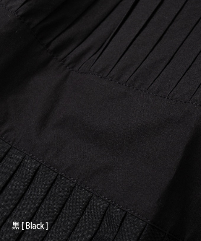 テディスカート プリーツのティアードスカート