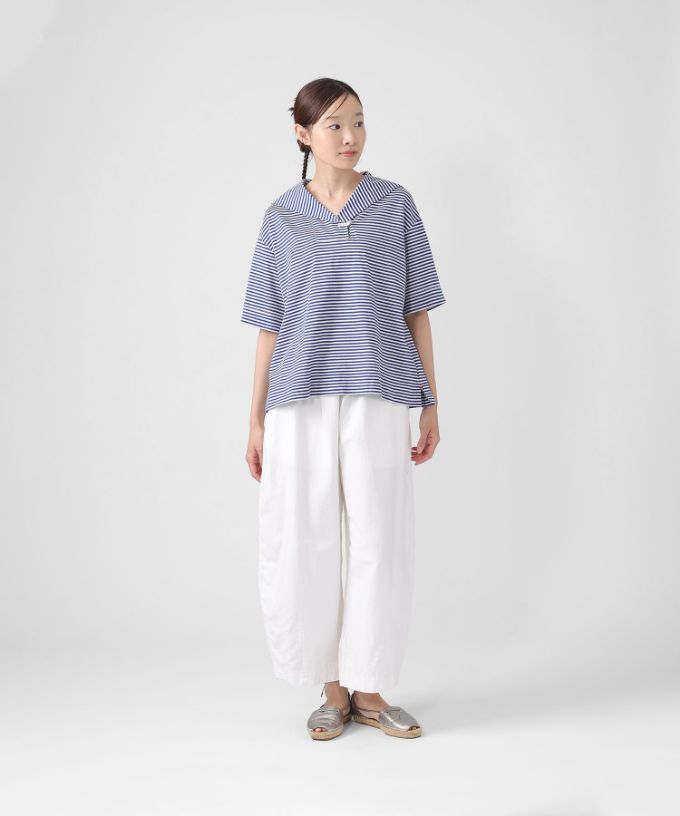 ロキパンツ　綿麻素材のバルーンシルエットボトム