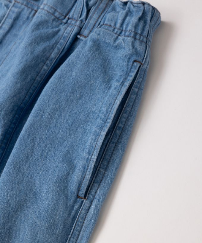 テレパンツ・C シルエットのきれいなデニムワイドパンツ/ITEM