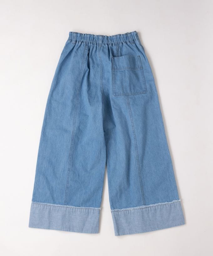 テレパンツ・C シルエットのきれいなデニムワイドパンツ/ITEM