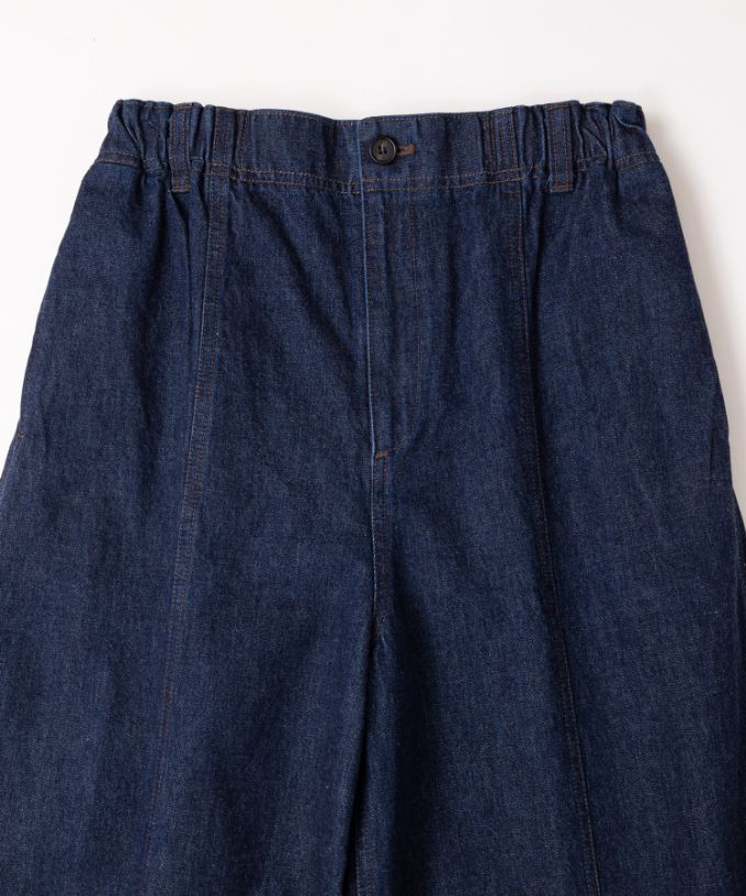 テレパンツ・C シルエットのきれいなデニムワイドパンツ/ITEM