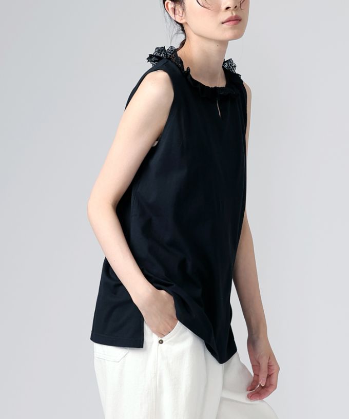 格安saleスタ キリトD/E/F 襟レースのノースリーブトップス/ITEM,JACKET/TOPS トップス