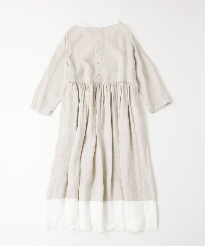 アンセム 麻素材の配色シンプルドレス/ALL ITEM/Shop by BASCOショップ 