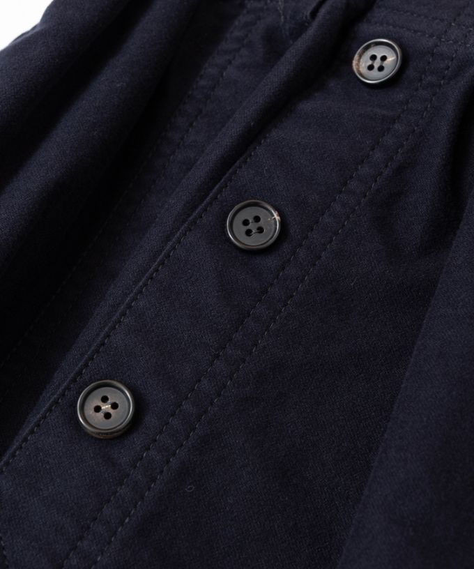 メーヌスカート　起毛素材のマリン風フレアスカート