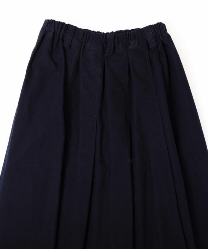 メーヌスカート　起毛素材のマリン風フレアスカート