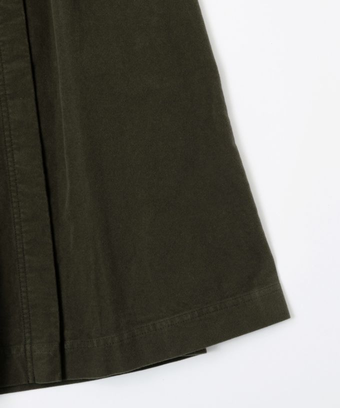 メーヌスカート　起毛素材のマリン風フレアスカート