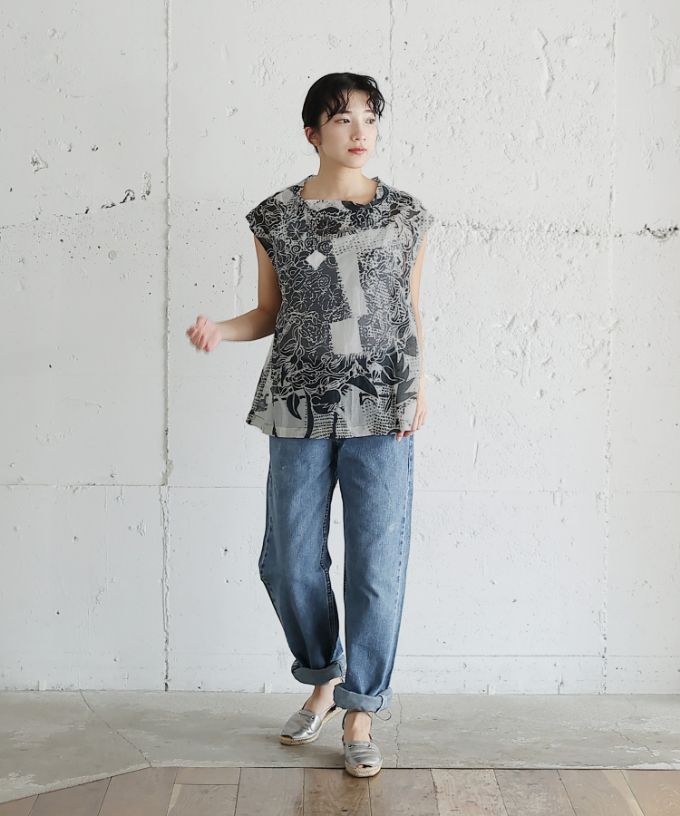 いとしいねいろ とっぷ［KusaKanmuri シルクコットントップス]
