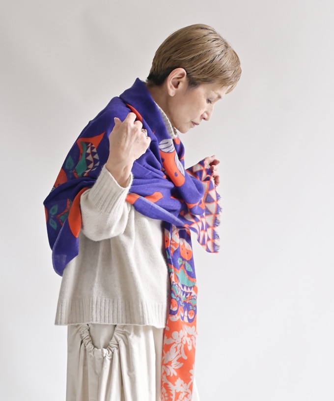 ならんで ならんで  ［Kusakanmuri　ウールストール ]