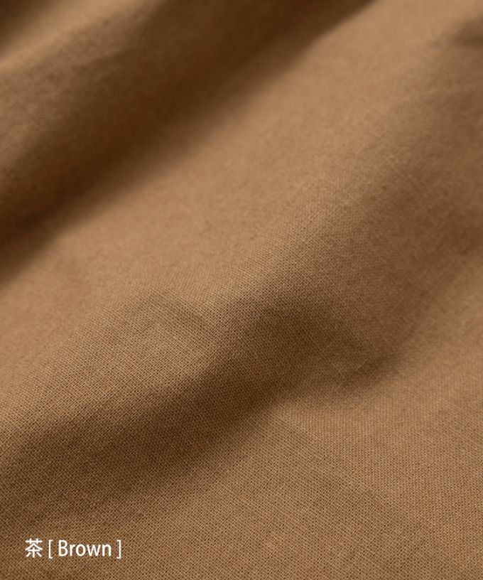 マオパンツ・28　綿麻素材の後ろビッグポケットパンツ