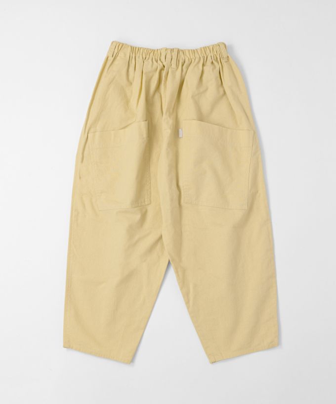 マオパンツ・28　綿麻素材の後ろビッグポケットパンツ