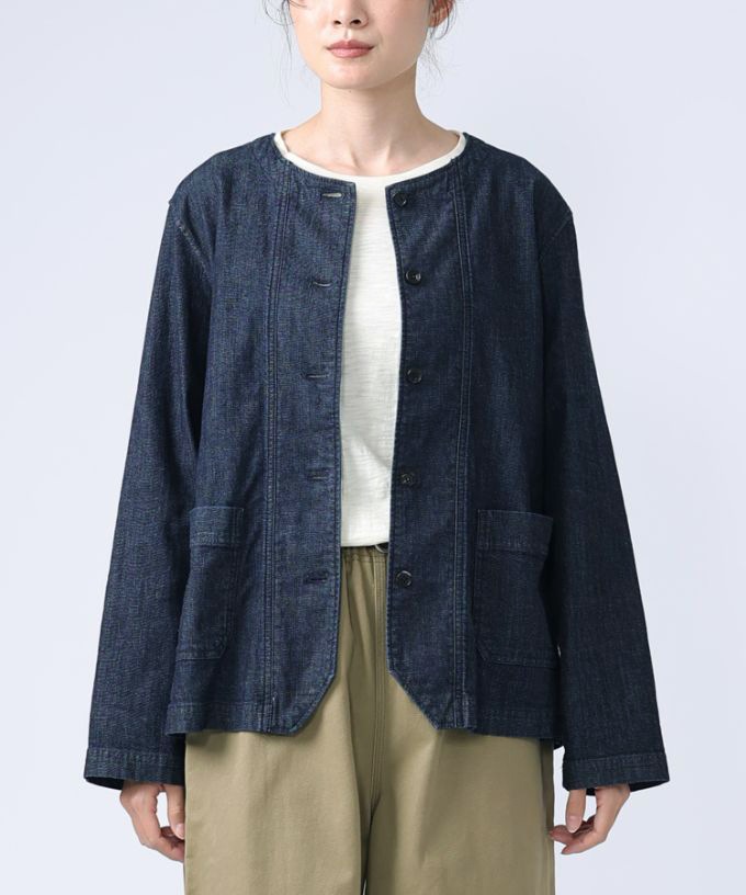 新品未使用タグ付きフリルバルーン襟ブラックデニムジャケット フリルカラー デニムジャケット ジャケット デニム アウター