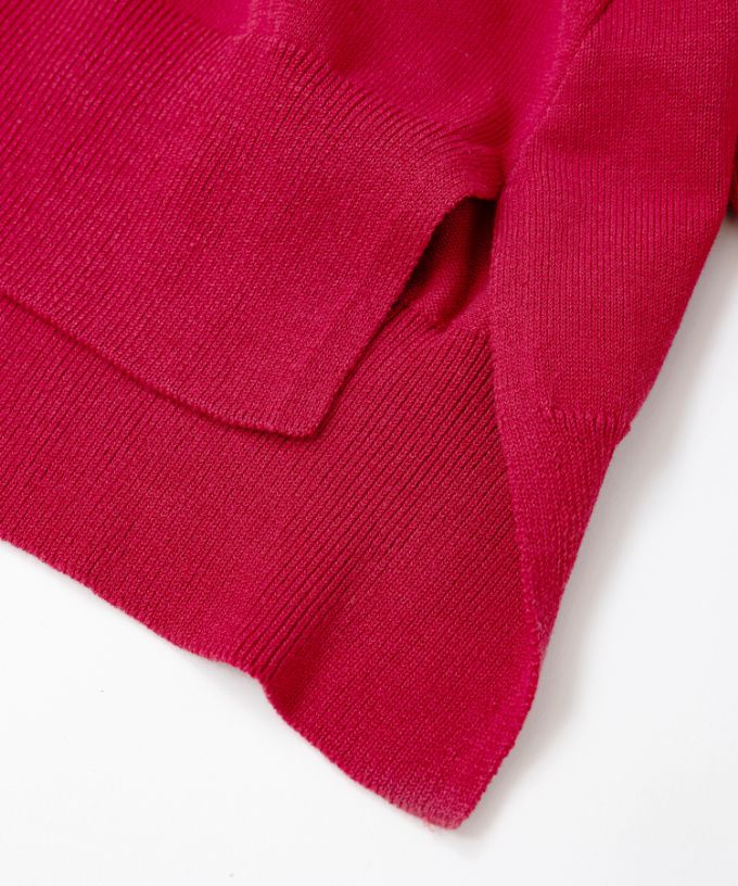 ポレットカーデ 強撚綿サイドスリットカーデ/ITEM,JACKET/TOPS/Shop by