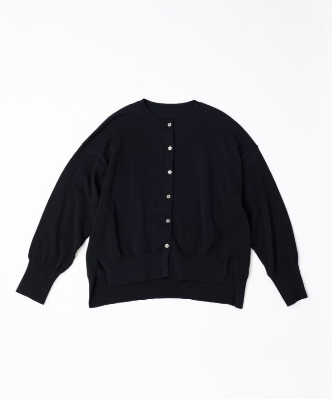 ポレットカーデ 強撚綿サイドスリットカーデ/ITEM,JACKET/TOPS/Shop by