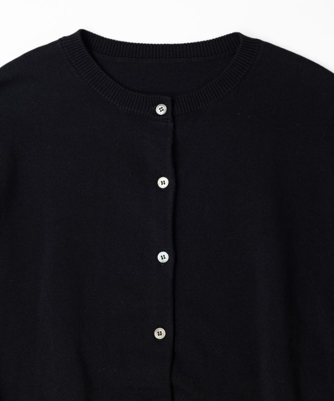 ポレットカーデ 強撚綿サイドスリットカーデ/ITEM,JACKET/TOPS/Shop by