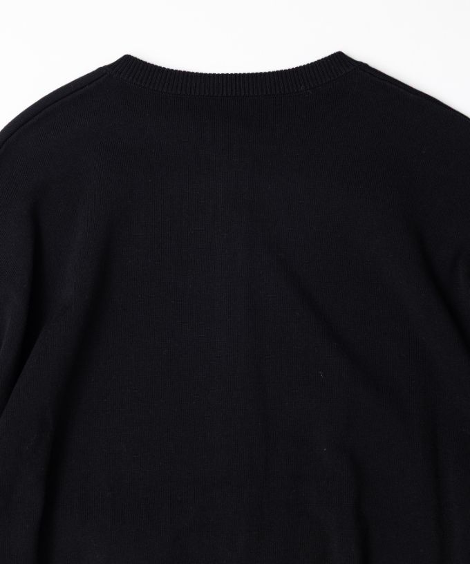 ポレットカーデ　強撚綿サイドスリットカーデ