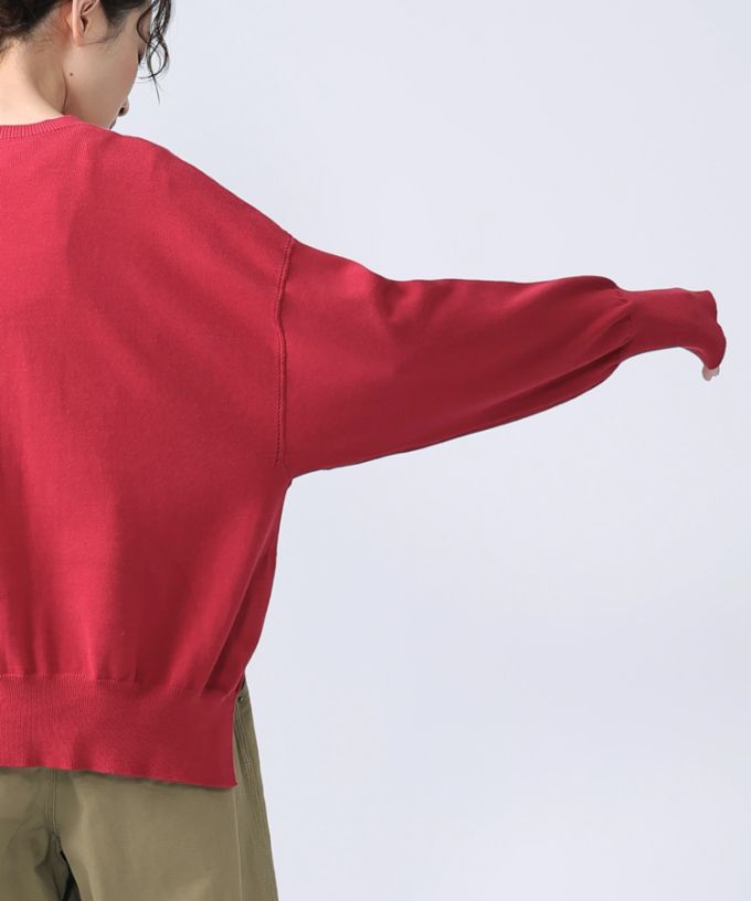 ポレットカーデ 強撚綿サイドスリットカーデ/ITEM,JACKET/TOPS/Shop by