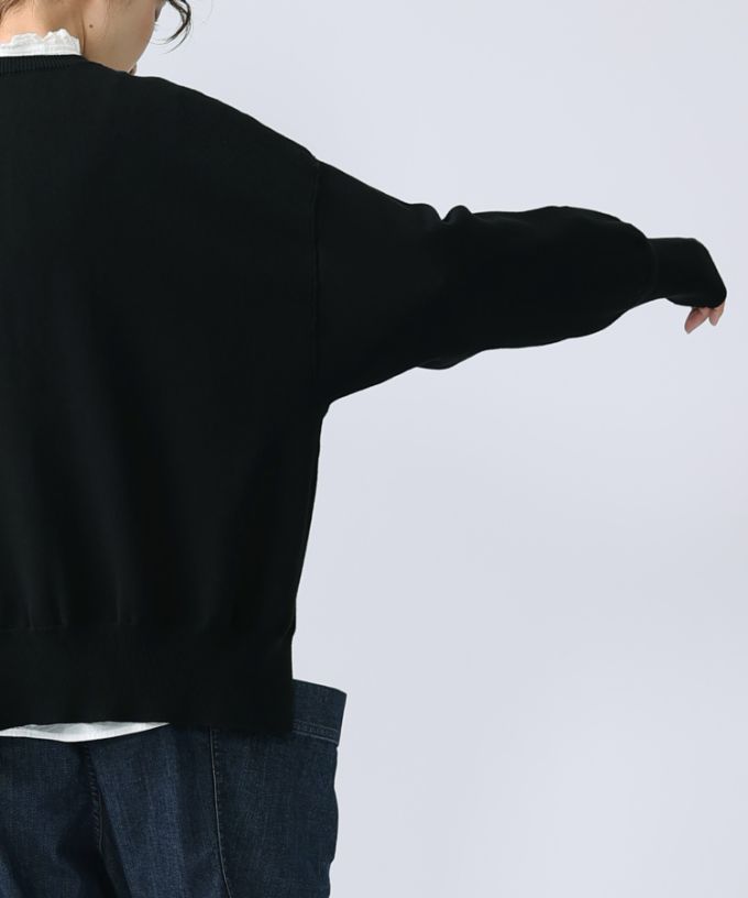 ポレットカーデ 強撚綿サイドスリットカーデ/ITEM,JACKET/TOPS/Shop by
