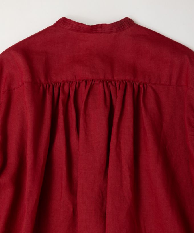 【SALE】ファニエ　フロントフリルのリネンブラウス