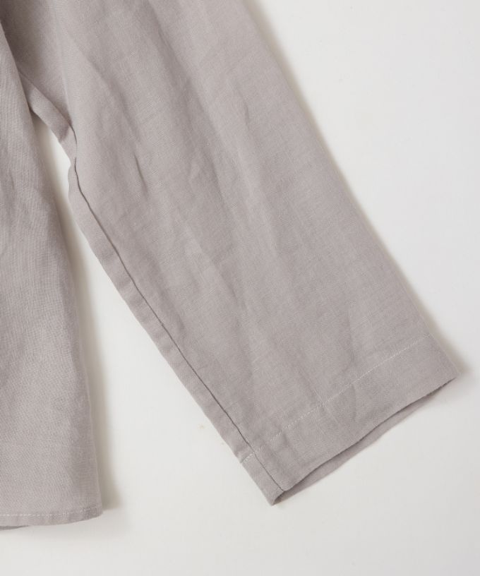 【SALE】ファニエ　フロントフリルのリネンブラウス